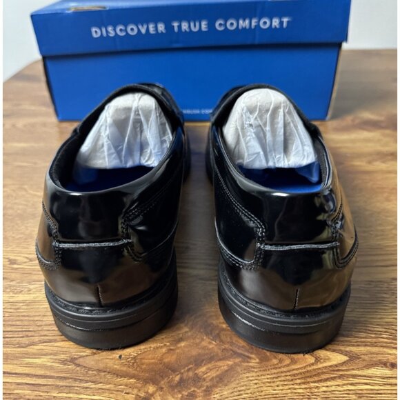 Nunn Bush Shoes Mens 9W Lincoln Penny Loafers Black Leather Casual 85538-009 - Picture 8 of 11